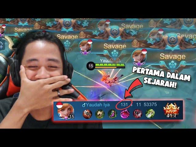 PERTAMA DI SEJARAH MOBILE LEGENDS FANNY KILL 131!! KEKUATAN GONDRONG YANG SEBENARNYA - MOBILE LEGEND