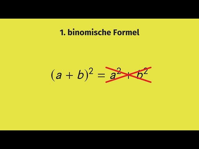 Die binomischen Formeln einfach erklärt | sofatutor