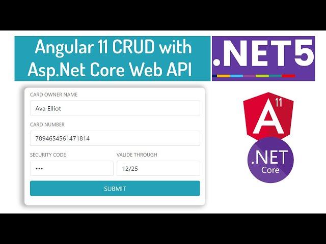 ASP.NET Core Web API CRUD with Angular 11