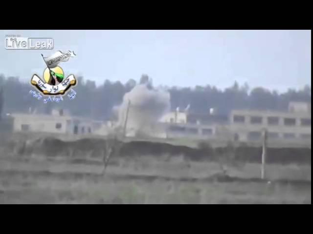 Konkurs ATGM attack hits Syrian Army Tank