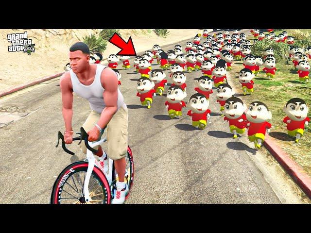 Franklin Found 1000 Shinchan in GTA 5 !