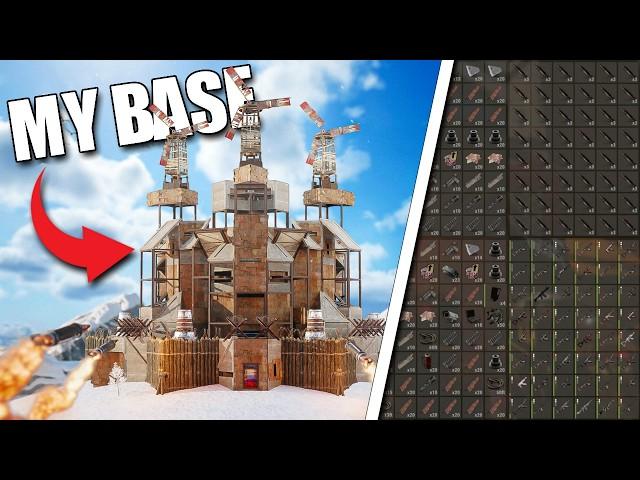 Living in a Unraidable Fortress base in Rust...