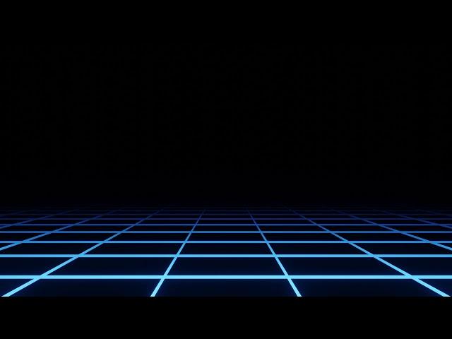 Synthwave Grid Background Video, Blue Neon Retro 80s Loop Motion Background | Free Stock Footage