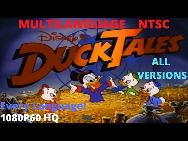 Ducktales (1987) - Intro Multilanguage | Every language dubbed | NTSC | All versions  | 1080p60 | HQ