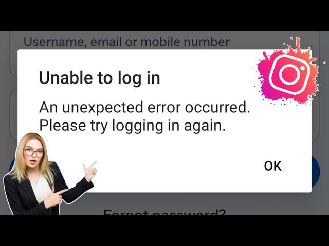 Fix Instagram Unable to Login Problem | An unexpected Error occurred Please try Logging in Again