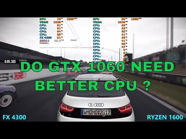 Is AMD FX 4300, Still good for gaming ? vs Ryzen 1600 | GTX 1060