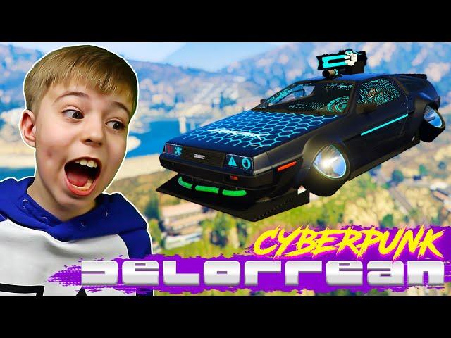 НАШЕЛ DeLorean Cyberpunk НА СЕКРЕТНОЙ БАЗЕ В ГТА5! // GTA 5 МОДЫ