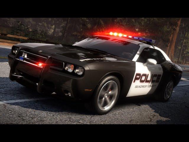 Хаос на дороге. Dodge Challenger SRT8 (Police) - гемплейный ролик Need for Speed: Hot Pursuit