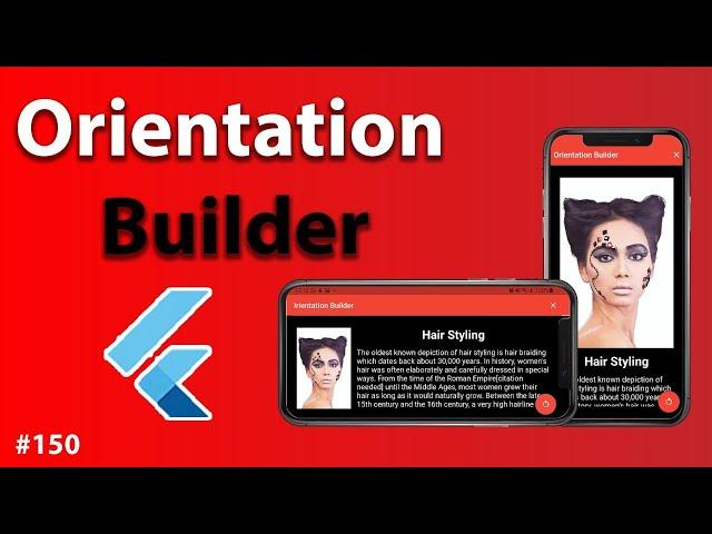 Flutter Tutorial - Orientation Builder - Portrait & Landscape