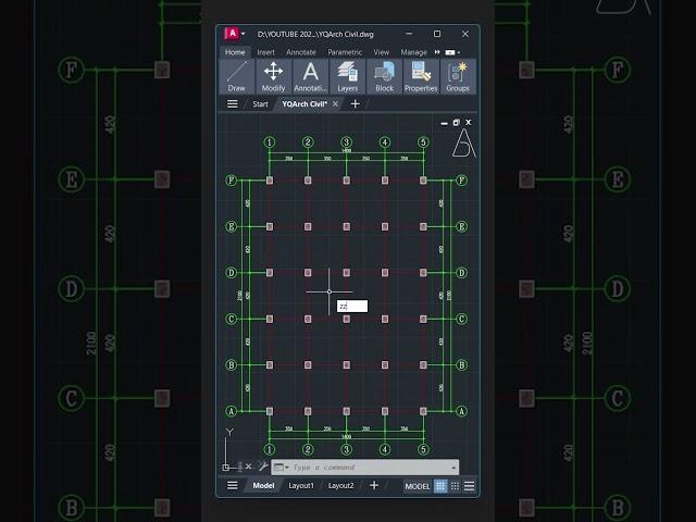 (YQArch) AutoCAD For Civil Engineering #architecture #civilengineering #civilengineer