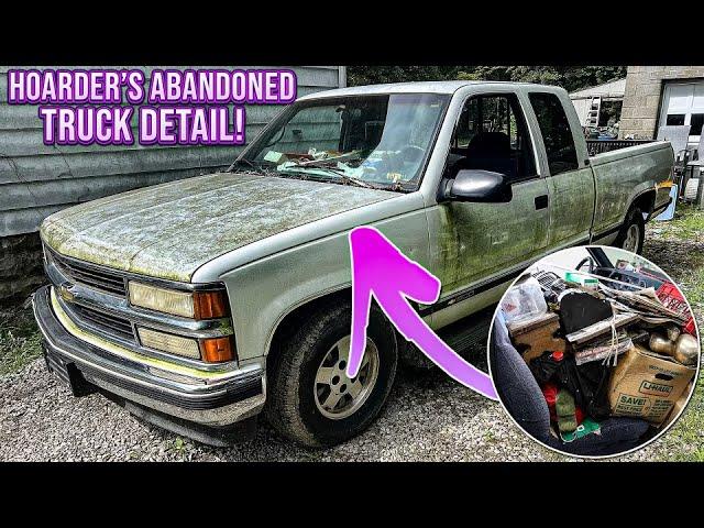 Hoarder's ABANDONED Truck Cleaned For The First Time In YEARS! INSANE Detailing Transformation!