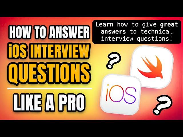 How to Answer iOS Interview Questions Like a Pro ‍‍ (free training course)