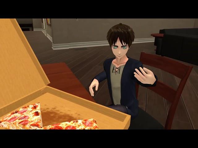 Eren's pizza is too hot (AOT VR)