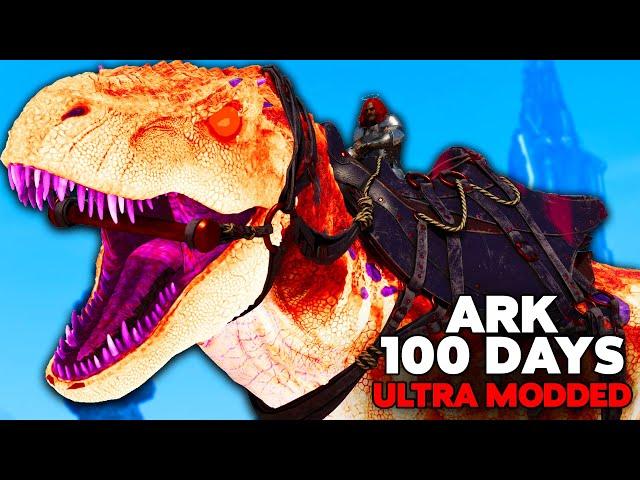 I Survived 100 Days in ARK Descended.... ARKs Most BRUTAL Mod