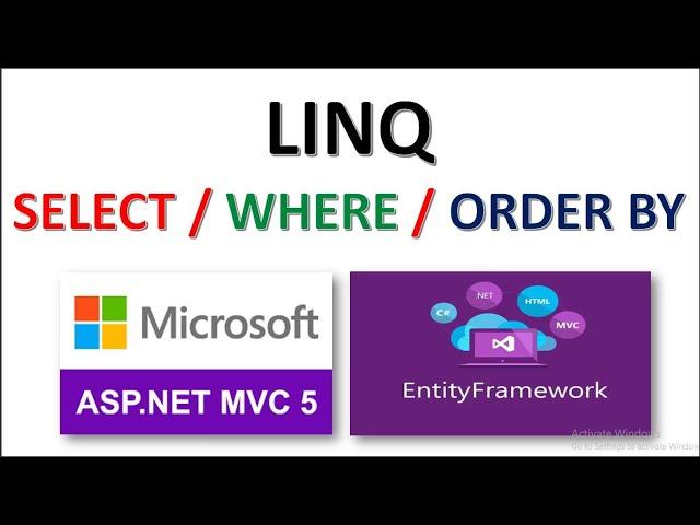 How to Use LINQ Select Where and Order by in Asp.Net MVC | C# | Entity Framework