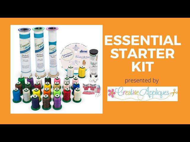 MUST HAVE supplies for embroidery!! Stabilizer, thread, bobbins, and the Embroiderer's Compass