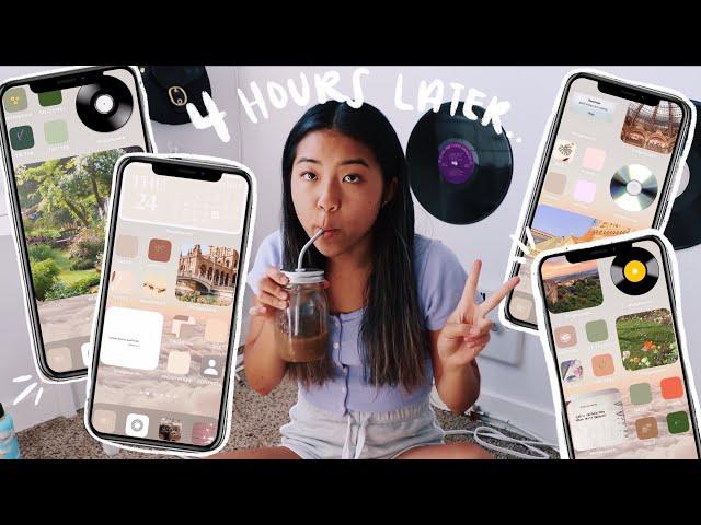 Aesthetic iOS 14 tutorial + my iphone layout!!