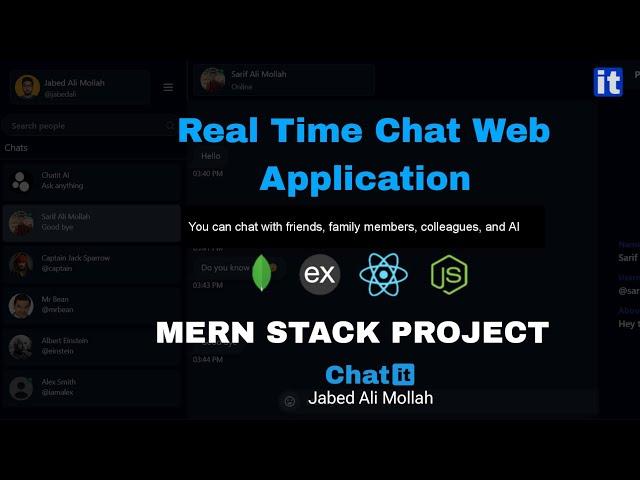 Chatit - Real-Time Chat Application with AI | MERN Stack Project