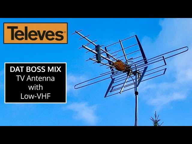 Televes DATBOSS MIX OTA TV Antenna with Low-VHF Elements Model 148281