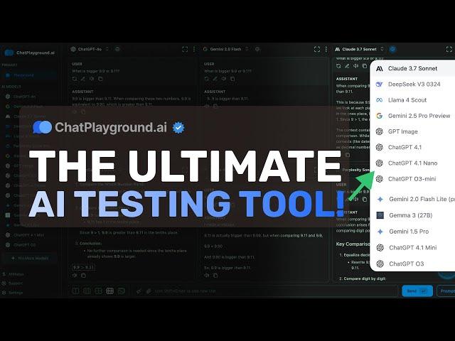 ChatPlayground: This All-In-One AI Testing Platform is REALLY INSANE!