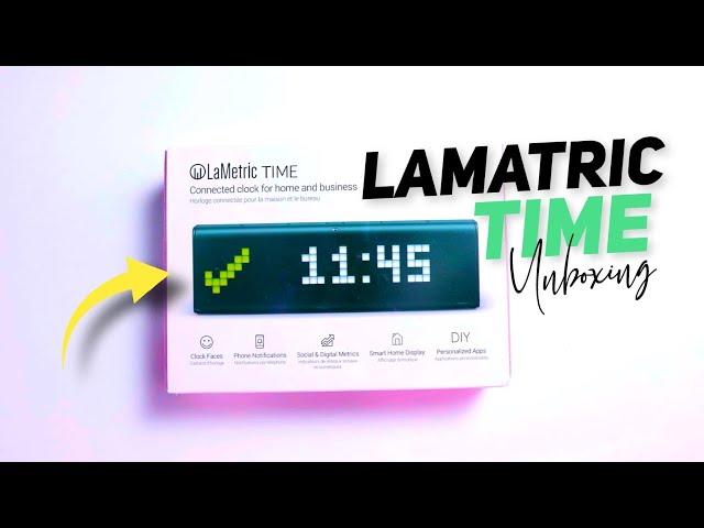 LaMetric Time Smart Wi-Fi Clock Counter Unboxing | Hogatoga unbox