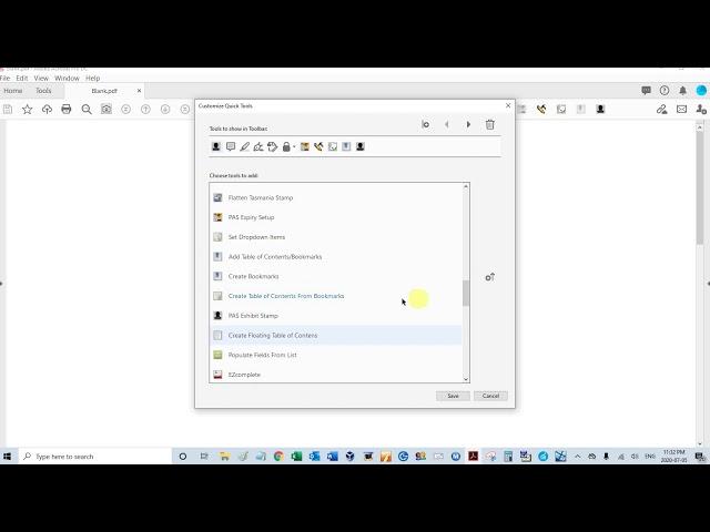 Customize Quick Tools in Acrobat Pro DC