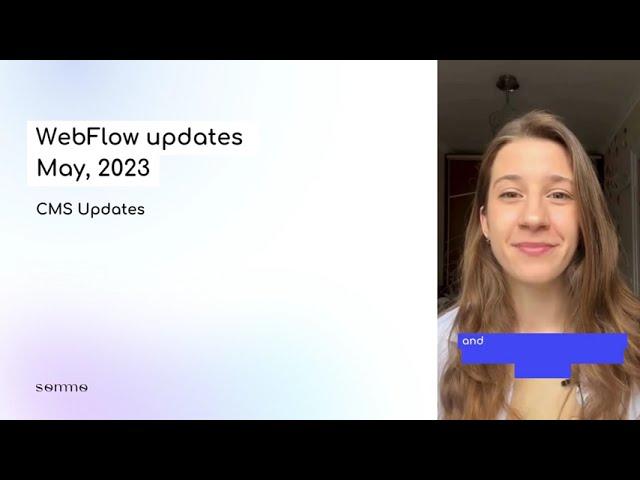 WebFlow updates // May, 2023 // Sommo