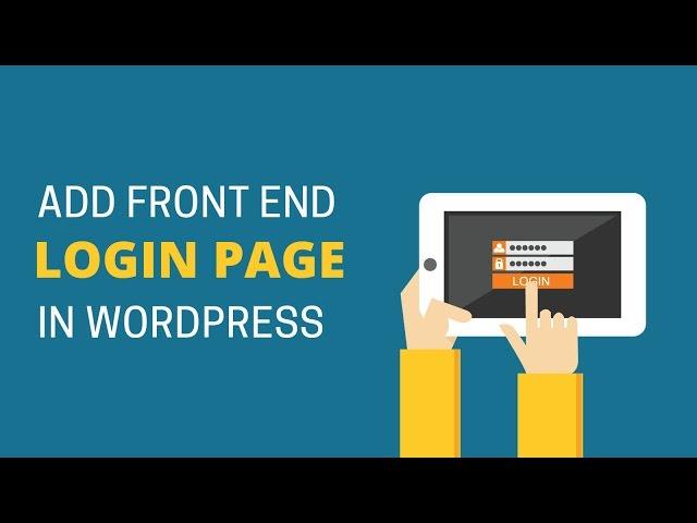 How to Add Front End Login Page and Widgets in WordPress