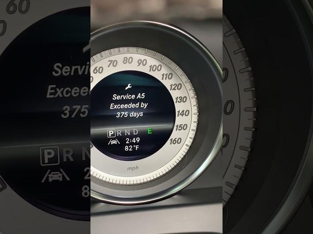 How to Reset Service A, Service B #mercedes  #cclass #eclass #sclass #ml #benz #short #reset #fyp