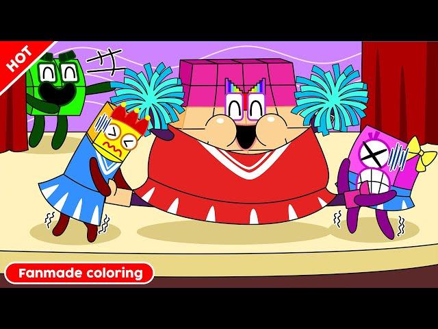 WOW! NB 48 is Too Big! Numberblocks Fanmade Coloring Story