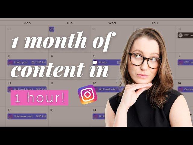 Make a content calendar with me ‍ batch + schedule! Rella Review/Tutorial 