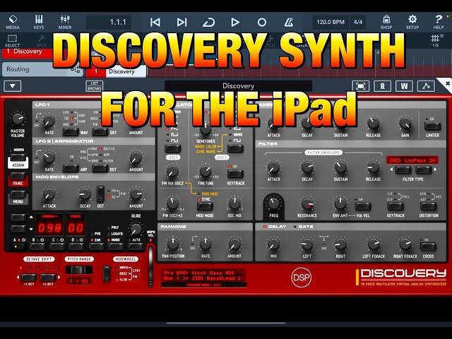 Discovery AUv3 Synth - Inspired by the Nord Lead 2 - 16 Voice VA Synth - Preset Demo for the iPad