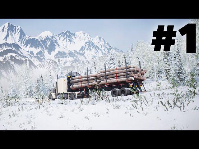 Alaskan Road Truckers Gameplay Walkthrough Part 1 - FIRST DELIVERY