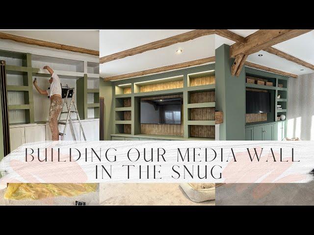 RENOVATING OUR SNUG AND BUILDING A MEDIA WALL | Housetohomeatlast Renovation