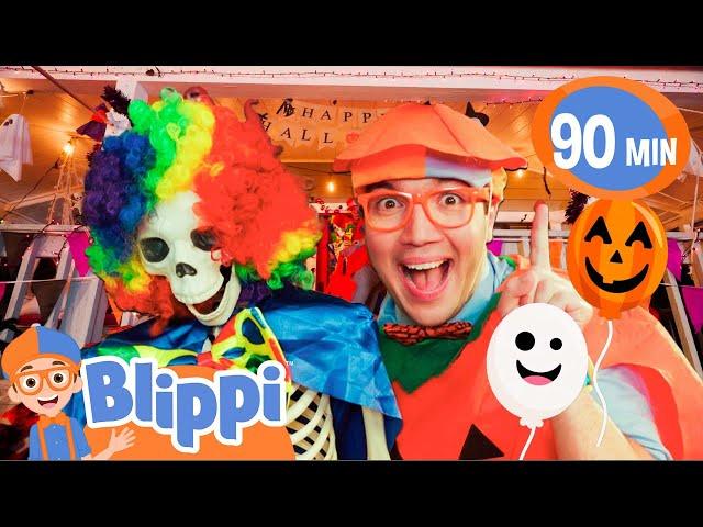 Blippi's Skeleton Friend! 🩻 | Happy Halloween with Blippi! | Spooky Kids Videos