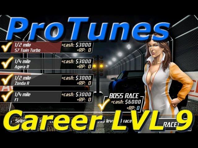 Drag Racing v1.6 Career LVL 9 Aero tune