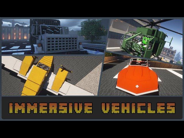 Minecraft - Immersive Vehicles Mod Showcase [1.12.2]