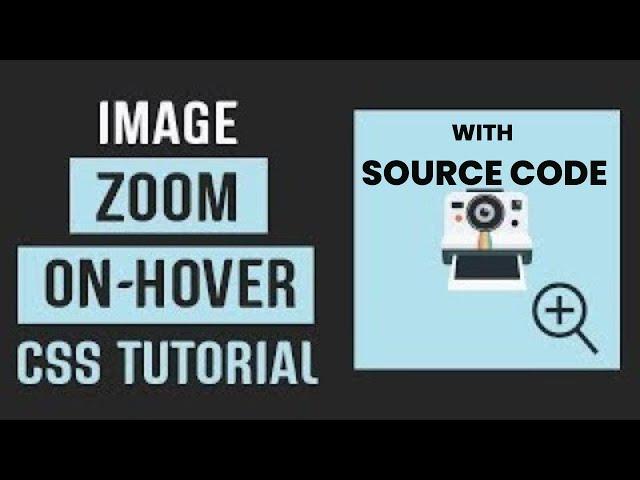 Zoom Image On Hover | Html CSS Image Effects