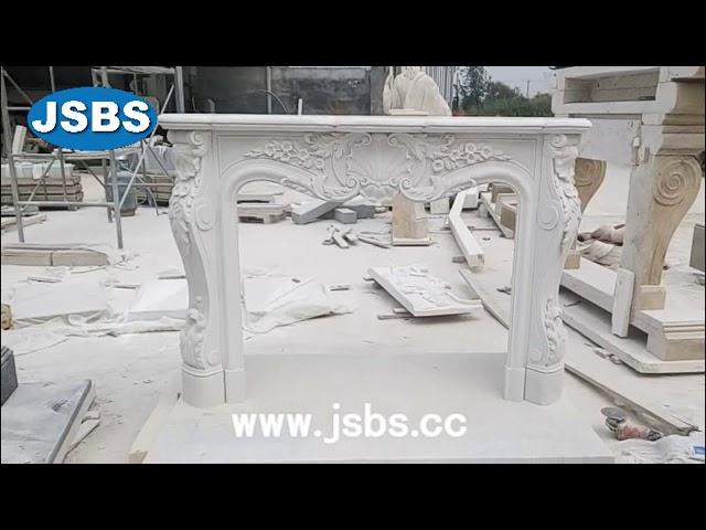 Custom Cheap Stone Fireplace Mantels JSBS