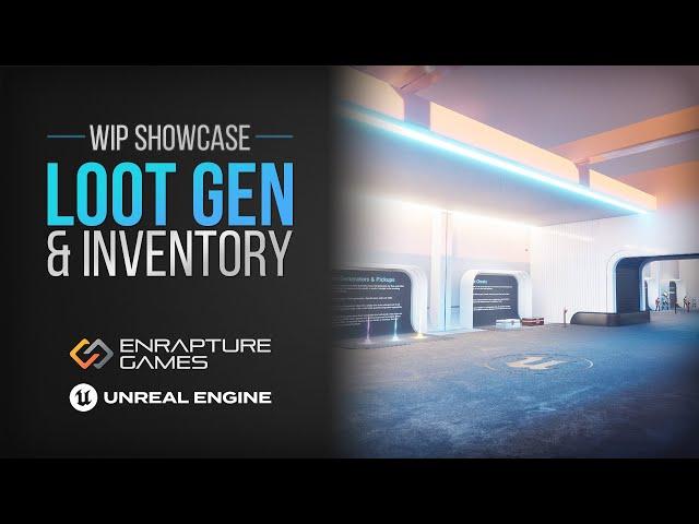 WIP Preview 02 -  Loot Gen & Inventory Pickups and Loot Sources - Unreal Engine 5