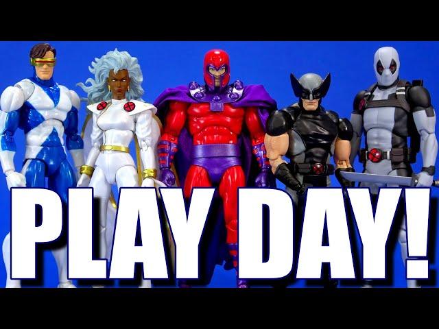 MAFEX Play Day! Magneto Storm Deadpool Wolverine Cyclops Marvel Comics Medicom Figure Overview