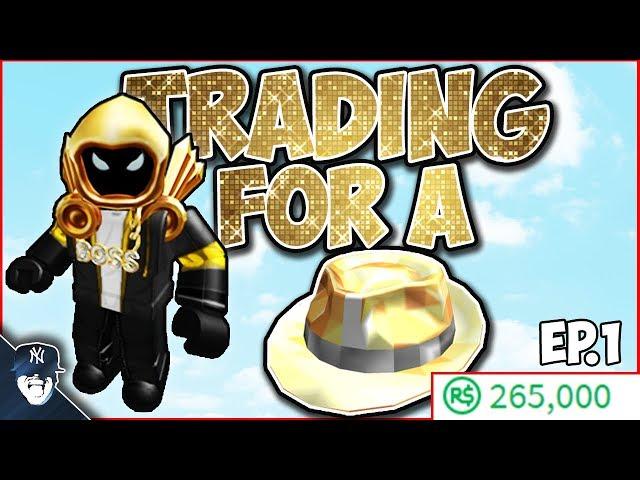 ROBLOX TRADING EP.1 (Trying to get the Sparkle Time Fedora!)