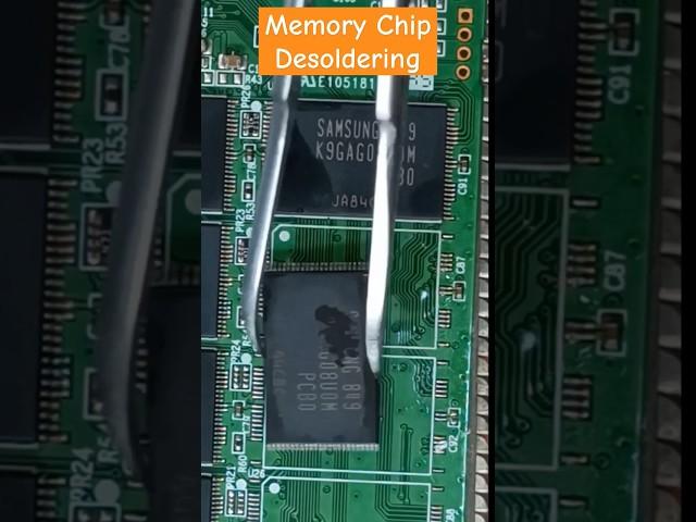 Samsung memory chip desoldering  #samsung #chip #electronics