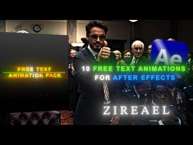 Free Text Animation Pack For 30,000 Subscribers - After Effects | Zireael