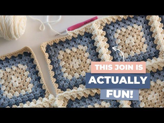 If you hate joining granny squares, try this!