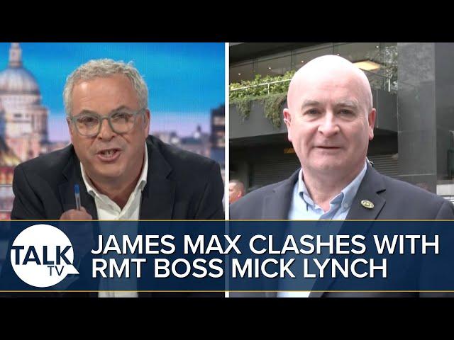 “You Won’t Get My Support!” James Max Clashes With RMT Union Boss Mick Lynch Over Rail Strikes