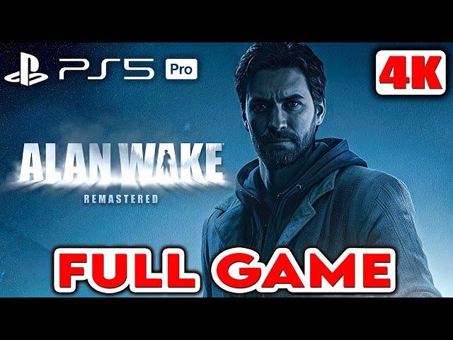 Alan Wake Remastered - Full Game Walkthrough Gameplay + ENDING PS5 Pro (4K 60FPS) No Commentary