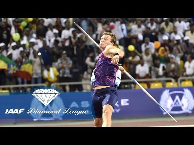 Thomas Röhler's IAAF Diamond League record 93.90 throw at Doha 2017 - Flashback