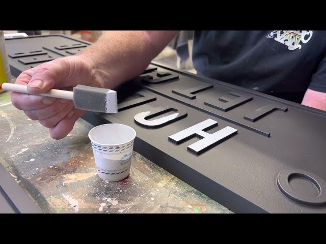 Painting letters with one shot planters enamel the right way!