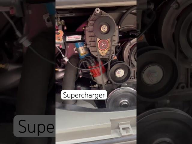 Supercharger on a 1964 Volkswagen Bus.  Sound on!